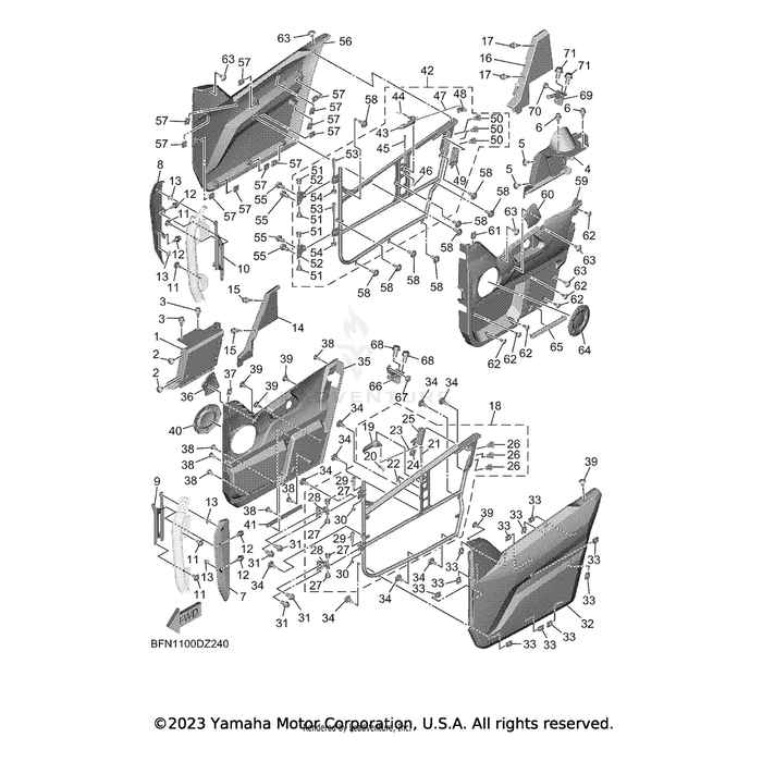 Bolt, With Washer by Yamaha