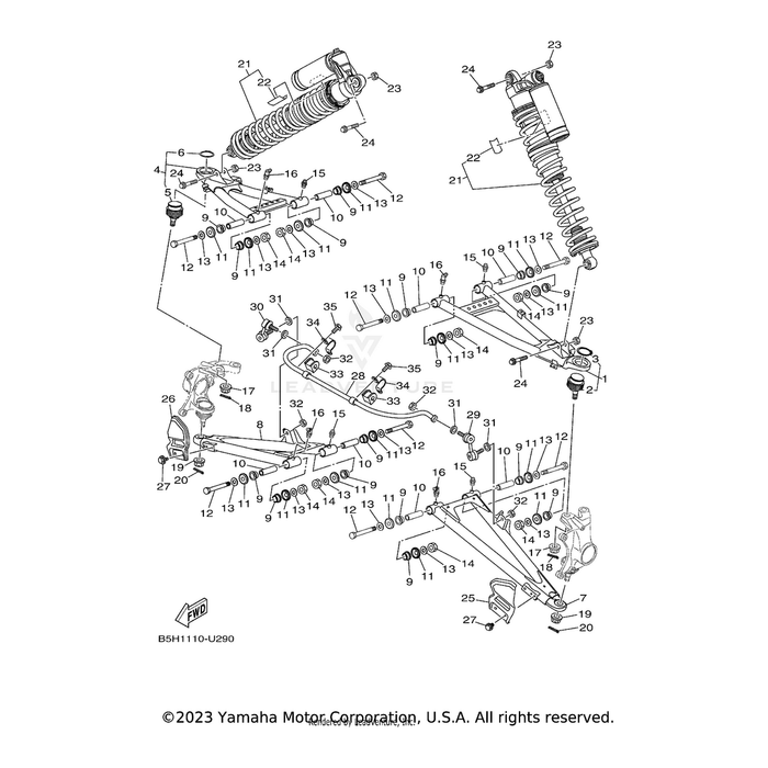 Bolt, With Washer by Yamaha