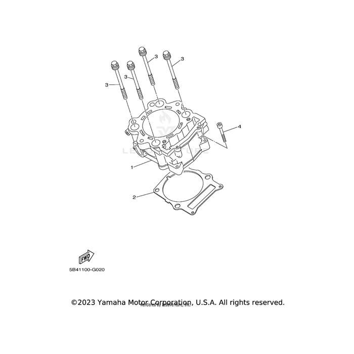 Bolt, With Washer by Yamaha