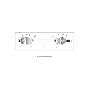 Boot,Am-0015 by Polaris 5415176 OEM Hardware P5415176 Off Road Express