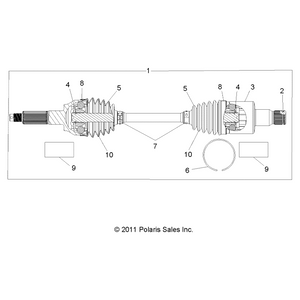 Boot by Polaris 2203470 OEM Hardware P2203470 Off Road Express