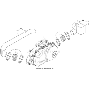 Boot Cvt Duct By Arctic Cat 3307-588 OEM Hardware 3307-588 Off Road Express