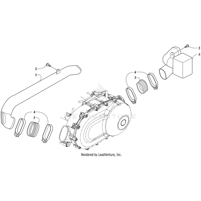 Boot Cvt Duct By Arctic Cat