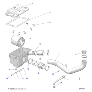 Boot-Engine,Intake by Polaris 5417998 OEM Hardware P5417998 Off Road Express