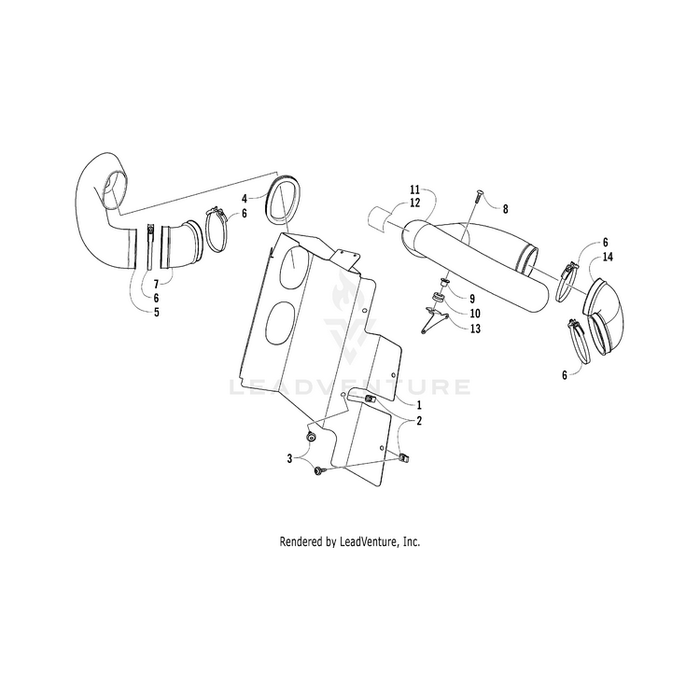 Boot,Front-Clutch Vent By Arctic Cat