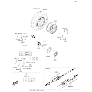 Boot,Front,Inside by Kawasaki 49006-Y014 OEM Hardware 49006-Y014 Off Road Express Peach St