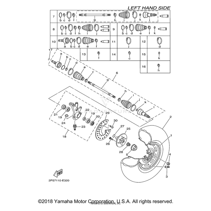 Boot Set (Ball Joint) by Yamaha