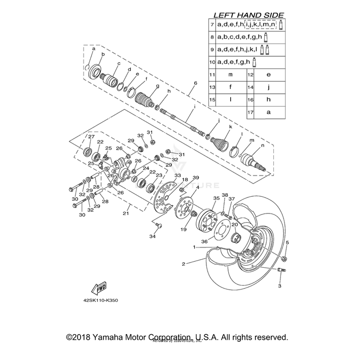 Boot Set (Double Offset Joint) by Yamaha