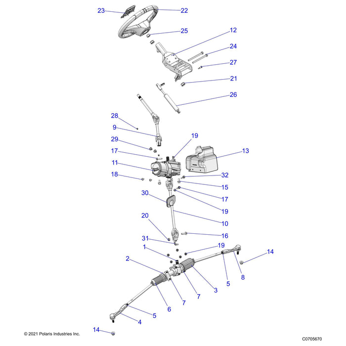 Boot-Steering Rack,K by Polaris