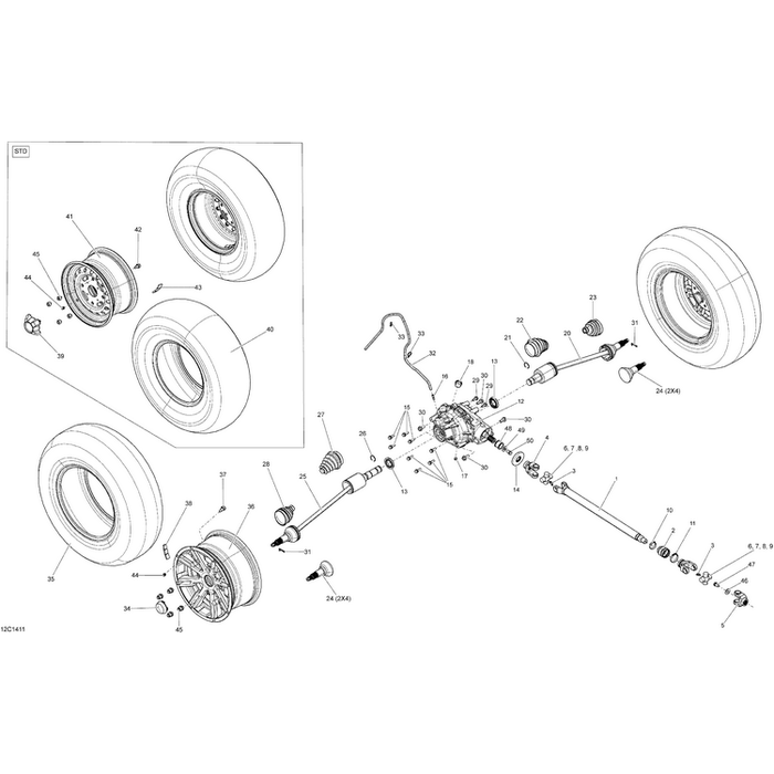 Boot Wheel Kit by Can-Am