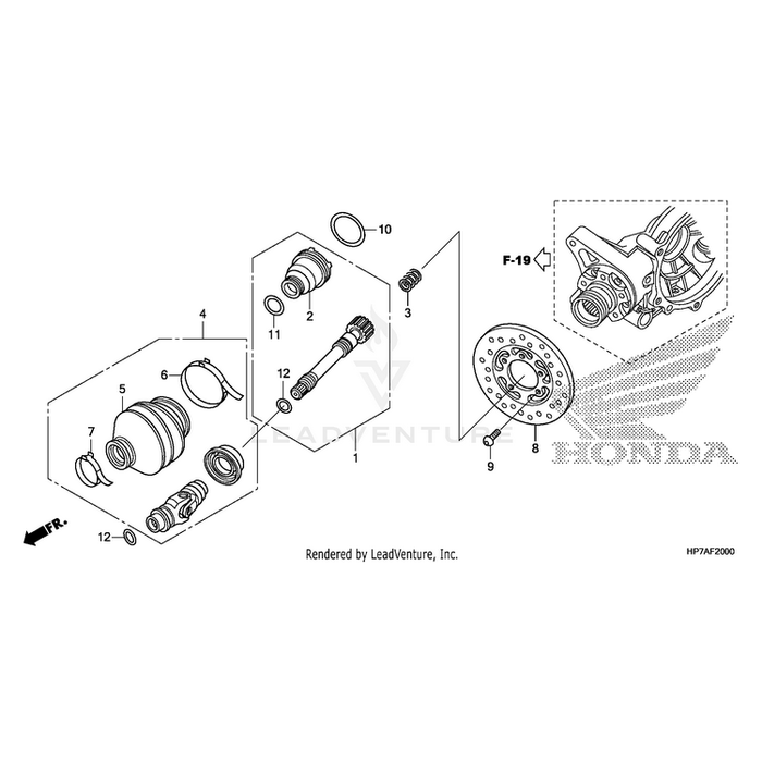 Boot, Yoke Joint by Honda