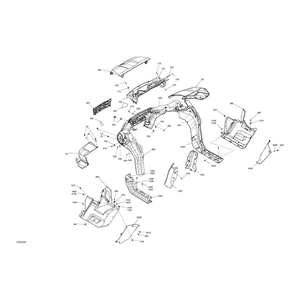 Boreal Green, Front Hood by Can-Am 705014058 OEM Hardware 705014058 Off Road Express Peach St