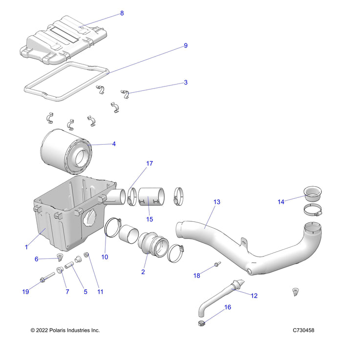 Box, Air Intake by Polaris