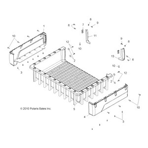 Box Assembly, Long, Gloss Black by Polaris 2634132-070 OEM Hardware P2634132-070 Off Road Express Drop Ship