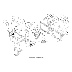 Box Assy Luggage By Arctic Cat 3307-391 OEM Hardware 3307-391 Off Road Express