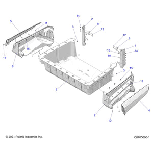 Box Cargo Assembly Kit by Polaris 2208544 OEM Hardware P2208544 Off Road Express Drop Ship