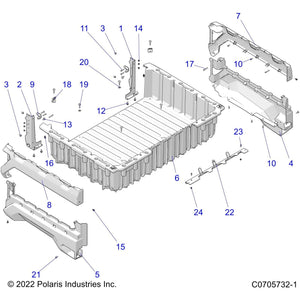 Box-Cargo,Short,Router by Polaris 5454388 OEM Hardware P5454388 Off Road Express