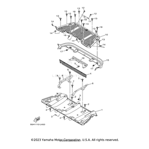 Box, Carrier Under by Yamaha B5H-F4852-01-00 OEM Hardware B5H-F4852-01-00 Off Road Express