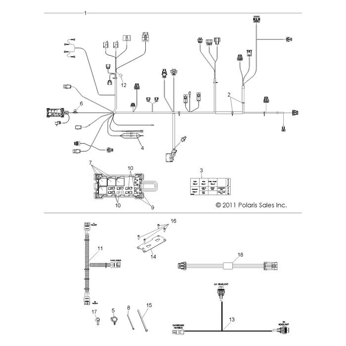 Box Harness, Rgr by Polaris