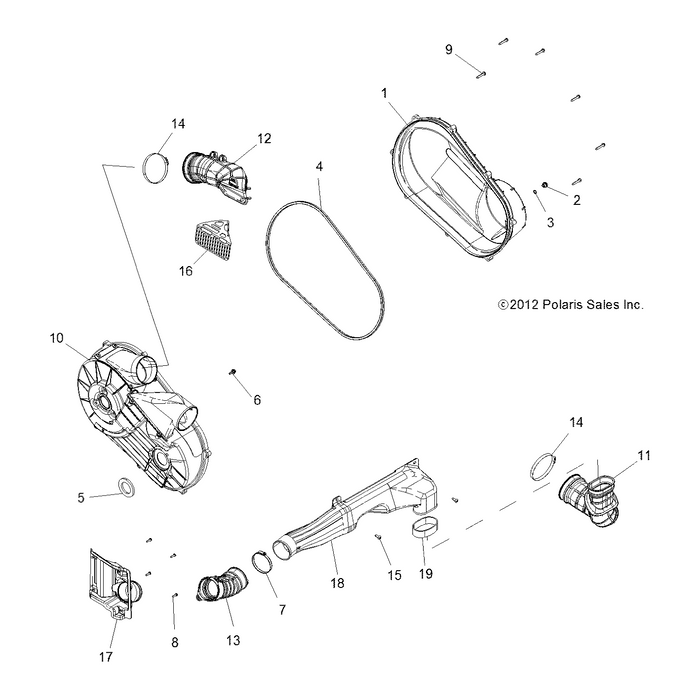 Box-Intake,Clutch by Polaris