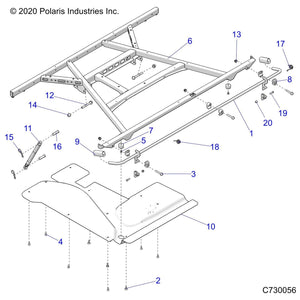 Box Latch Weld, Matte Black by Polaris 1024019-458 OEM Hardware P1024019-458 Off Road Express