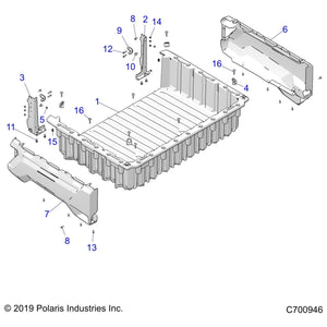 Box Panel, Left, Gloss Black by Polaris 5455147-070 OEM Hardware P5455147-070 Off Road Express