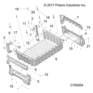 Box Panel Lft Sagebrusg Grn Non by Polaris 5453777-560 OEM Hardware P5453777-560 Off Road Express