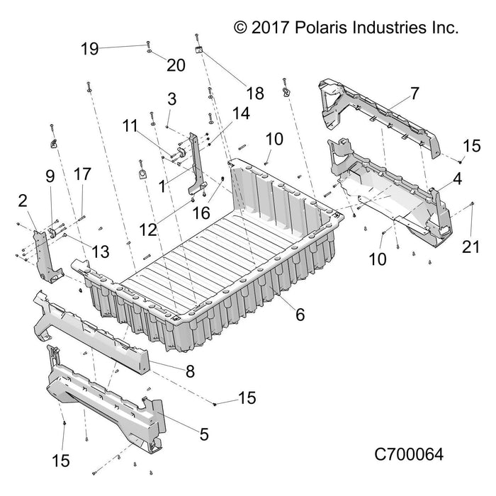 Box Panel Lft Sagebrusg Grn Non by Polaris