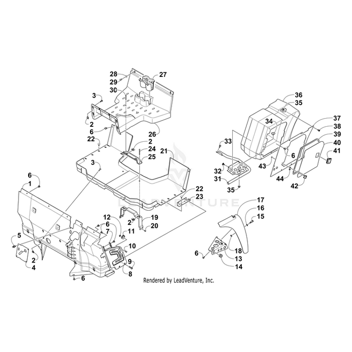 Box,Side Storage-Lh-Serv Assy By Arctic Cat