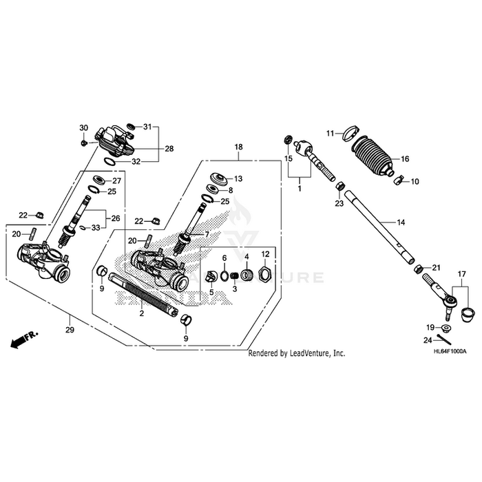 Box, Steering Gear by Honda