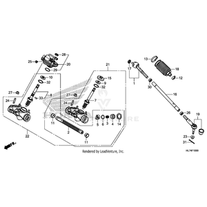 Box, Steering Gear by Honda 53840-HL6-A61 OEM Hardware 53840-HL6-A61 Off Road Express Peach St