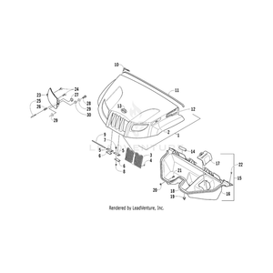 Box, Storage By Arctic Cat 2416-041 OEM Hardware 2416-041 Off Road Express