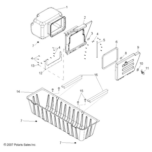 Box-Storage,Safari,Blk by Polaris 5437154-070 OEM Hardware P5437154-070 Off Road Express