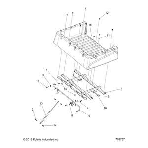 Box Support Weld, Black by Polaris 1020597-329 OEM Hardware P1020597-329 Off Road Express