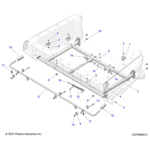 Box Support Weld, Black by Polaris 1021375-329 OEM Hardware P1021375-329 Off Road Express