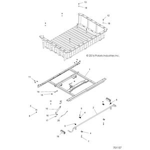 Box Support Weld, Short by Polaris 1020410-329 OEM Hardware P1020410-329 Off Road Express