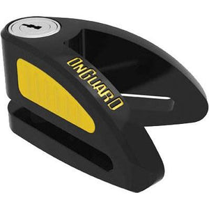 Boxer 8052 Disc Lock Blk/Yellow With Reminder And Pouch by Onguard 45008052 Disc Lock 57-9613 Western Powersports Drop Ship