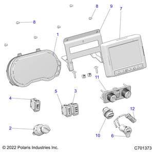 Bracket-7 Display,Rc,Blk by Polaris 5268173-329 OEM Hardware P5268173-329 Off Road Express