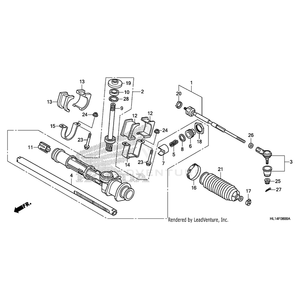 Bracket A, Steering Rack by Honda 53437-HL1-A00 OEM Hardware 53437-HL1-A00 Off Road Express Peach St