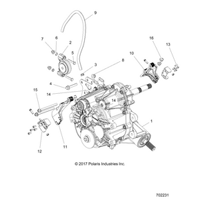 Bracket-Abs Sensor Mount by Polaris 5265015 OEM Hardware P5265015 Off Road Express