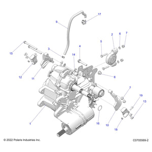 Bracket-Abs Sensor Mount Full by Polaris 5266267 OEM Hardware P5266267 Off Road Express