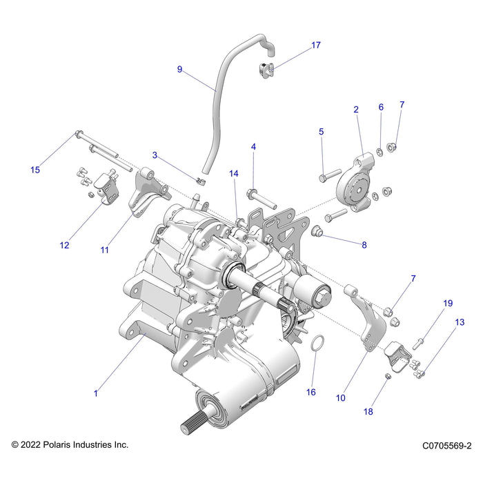 Bracket-Abs Sensor Mount Full by Polaris