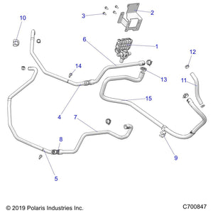 Bracket-Accy Mnt,3Way,Valve,Blk by Polaris 5264960-329 OEM Hardware P5264960-329 Off Road Express