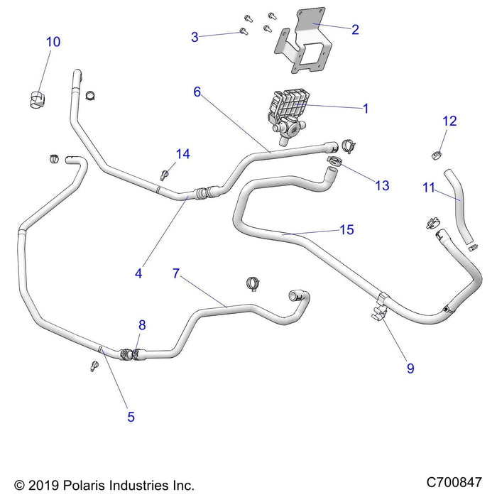 Bracket-Accy Mnt,3Way,Valve,Blk by Polaris