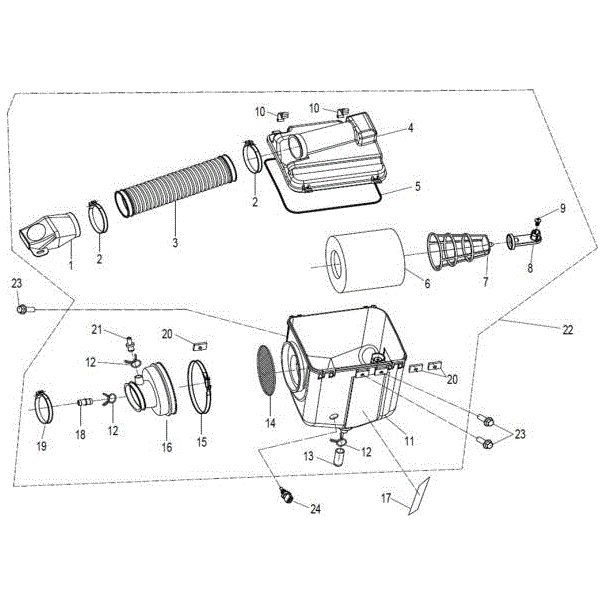 Bracket Air Temp. Sensor by CF Moto