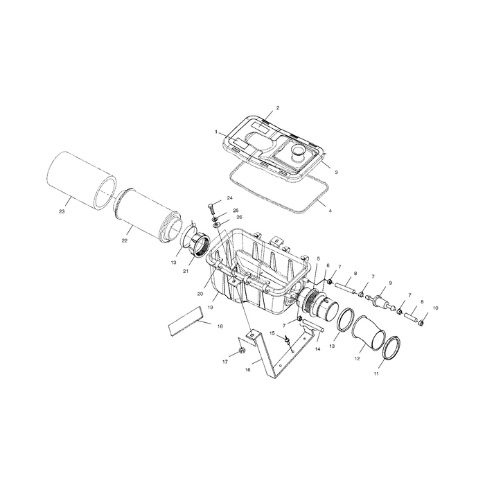 Bracket,Airbox,Blk by Polaris