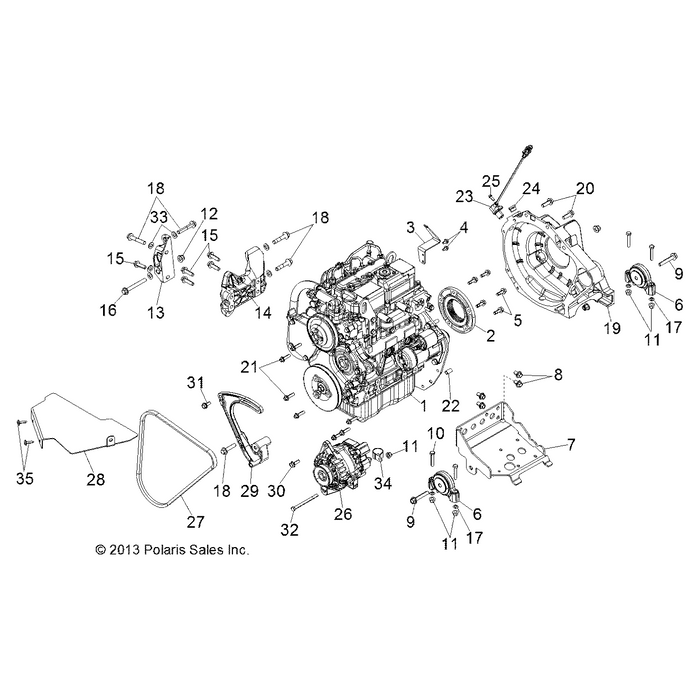 Bracket-Alternator by Polaris