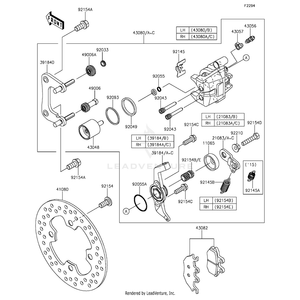 Bracket-Assembly by Kawasaki 39184-0032 OEM Hardware 39184-0032 Off Road Express Peach St