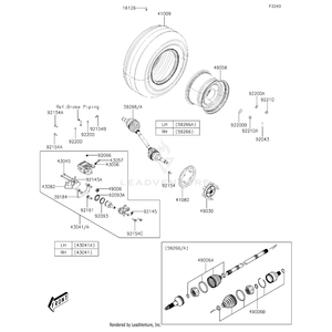 Bracket-Assembly by Kawasaki 39184-0044 OEM Hardware 39184-0044 Off Road Express Peach St