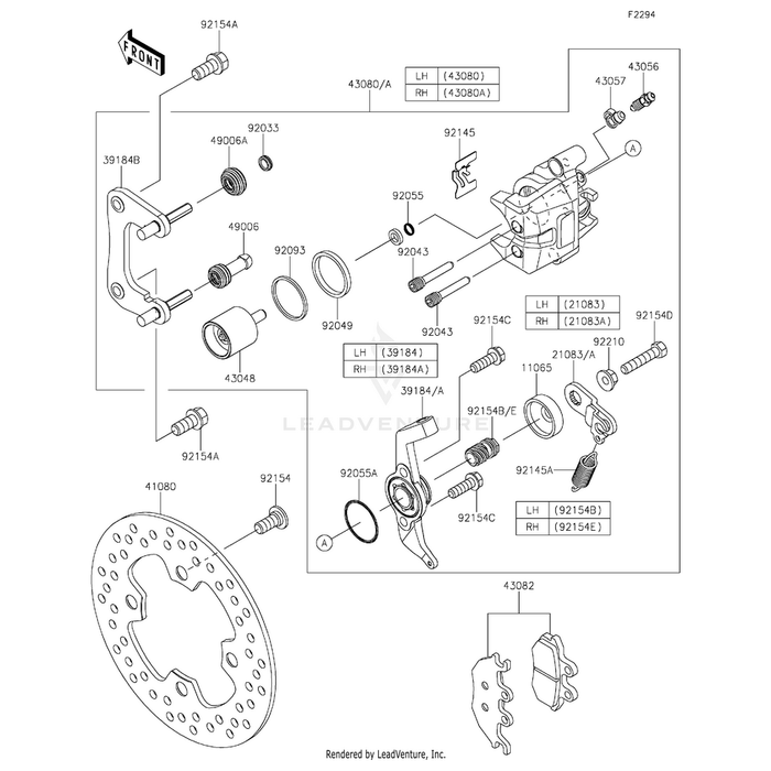 Bracket-Assembly,Lh by Kawasaki